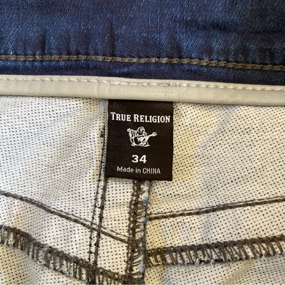 True Religion Marco No Flap SE Relective Relaxed Taper Jeans Men's Size 34x30 - Picture 8 of 15